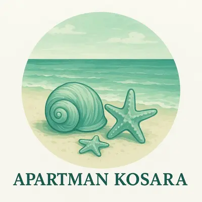 a snail and starfish on the beach at Kosara apartman Velika Plaža Ulcinj in Ulcinj