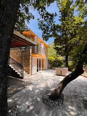 a house with a tree in front of it at La Lumiere Perazica Do in Perazića Do