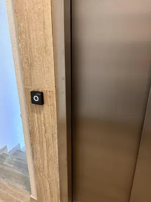 a door with a latch on the side of it at Where Comfort Meets Convenience! in Stara Varoš