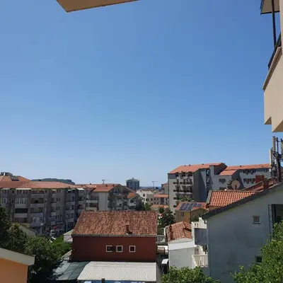a view of a city with apartments and buildings at Big Family apartment - 3BR in Budva