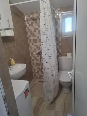 a bathroom with a toilet and a sink at Apartman Andjela 3 in Lastva
