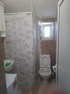 a bathroom with a toilet and a sink at Apartman Andjela 3 in Lastva