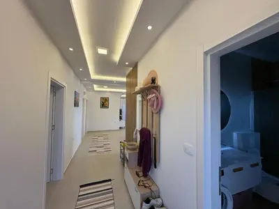 a hallway with a room with a hallway at Luxury Villa Ulcinj Štoj in Donji Štoj