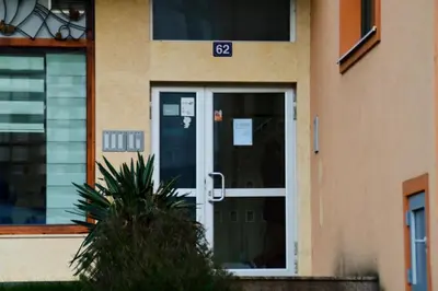 a door of a building with the number on it at Jelena in Budva