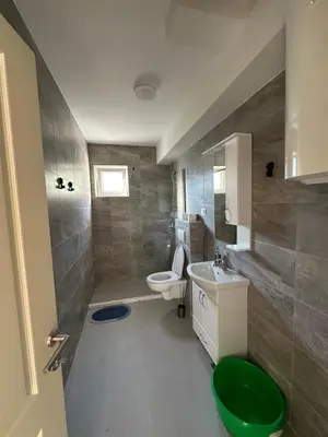 a bathroom with a toilet and a sink at Apartmani Aki 5 in Bar