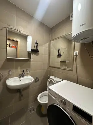 a bathroom with a sink and a toilet at Dubovica Hill in Budva