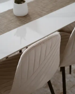 a white table with two chairs next to a table at Sea&Sun Living in Ulcinj