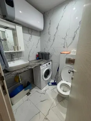 a bathroom with a toilet and a sink at Apartment Gardo in Budva