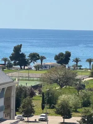 a view of the ocean from a house at Soho City A in Bar
