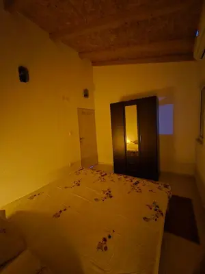 a bedroom with a large bed in a room at Apartment on Long Beach Velika plaza near Ada Bojana in Ulcinj