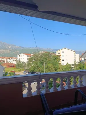 a balcony with a view of a city at Una Apartments in Budva