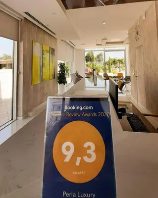 a room with a sign that says boating event in a house at Perla Luxury in Ulcinj