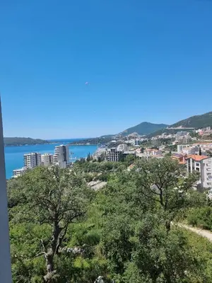 a view of a city and a body of water at Rafailovići Hill in Budva