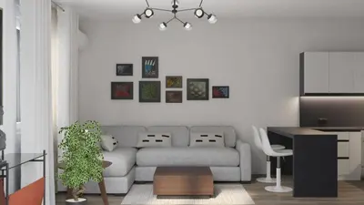 a living room with a couch and a table at Rafailovići Hill in Budva