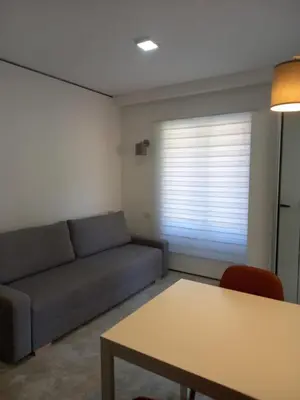 a living room with a couch and a table at Markovići Studio
