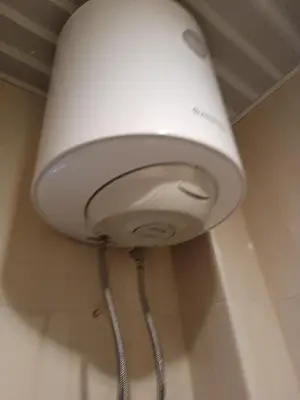 a white light on the ceiling of a bathroom at Budva obala in Budva