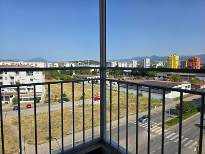 a view of a street from a balcony at Apartment tuski put in Podgorica