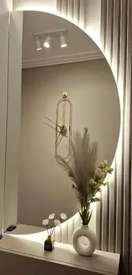 a vase sitting on a shelf with a mirror at Kaltak Luxury Stay in Bar