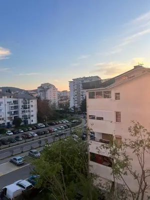 a view of a city street with cars at Family Homes Bar Apartment in Bar