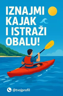 a man in a kayak on the water at Ada Bojana River House 1 in Ulcinj