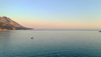a duck swimming in a large body of water at Villa Boka in Lapčići