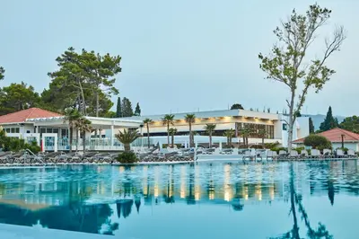 a view of the pool at a resort at Azul Beach Resort Montenegro by Karisma - All Inclusive in Ulcinj