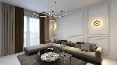a living room with a couch and a table at Hotel & SPA Ricardo Residence in Ulcinj