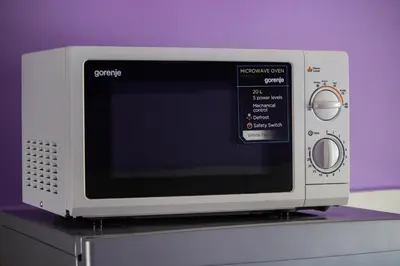 a microwave oven sitting on top of a counter at Apartment Branka in Budva