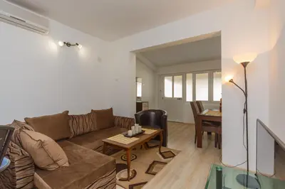 a living room with a couch and a table at Apartment Ines in Bar