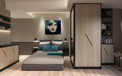 a bedroom with a bed in a room at Twister Apartments in Budva