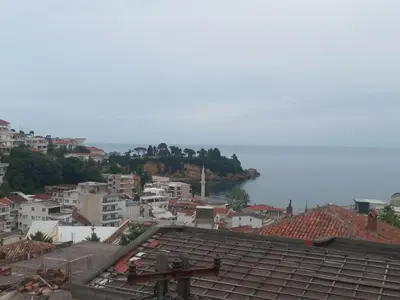 a view from the roof of a city at Apartments Gazi in Ulcinj