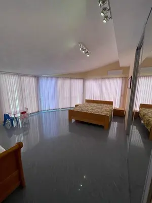 a large room with a bed and a couch at Apartment Crocus of Rafailovici in Budva