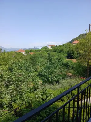 a view from the balcony of a house at Etno House Mira in Virpazar