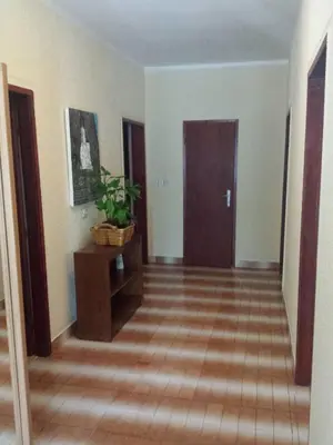an empty room with a hallway with a door and a plant at Apartment K2 in Radanovići