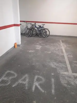 a group of bikes parked in a garage at Sea view Apartments Panorama Przno in Sveti Stefan