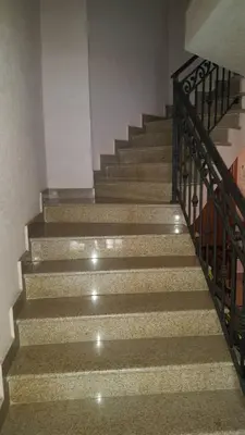 a set of stairs in a building at Apartman Centar Lux in Budva