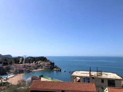 a view of a city and a body of water at Villa Mona 2 in Budva