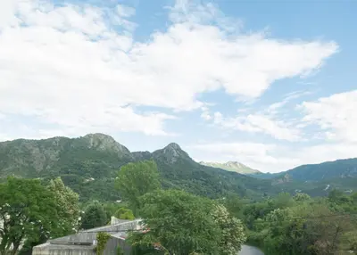 a view of the mountains from our house at Apartment Milena in Virpazar