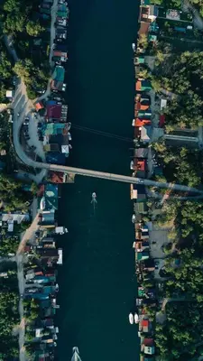 a group of boats parked in a dock in a harbor at Meris in Ulcinj