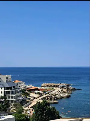 a view of a harbor with boats in the water at Diamond by EXCLUSIVE Collection Sea view apartments in Dobra Voda