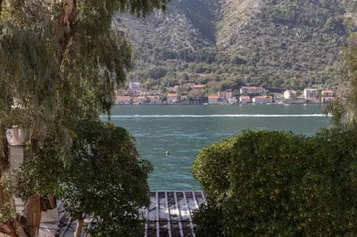 a view of a body of water with mountains at VerDi in Kotor