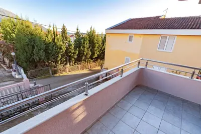 a view from the balcony of a house at Villa Glavanovic in Bar