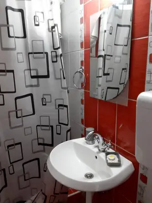 a bathroom with a sink and a mirror at vicky 1 in Kotor