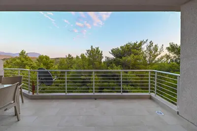 a view from the balcony of a house at Apartments Wild Beauty in Sutomore