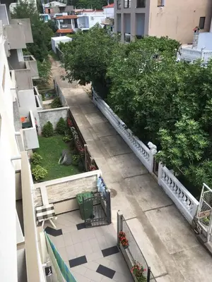 an aerial view of a balcony of a building at Apartmani Vuković in Sutomore