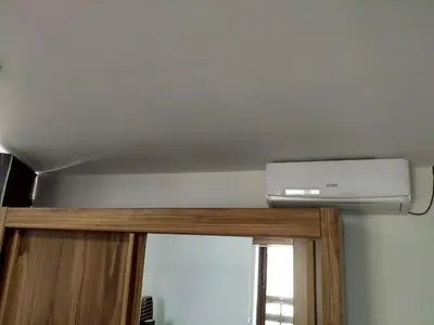 a ceiling with a air conditioner on top of a room at Apartman Ivona in Bar