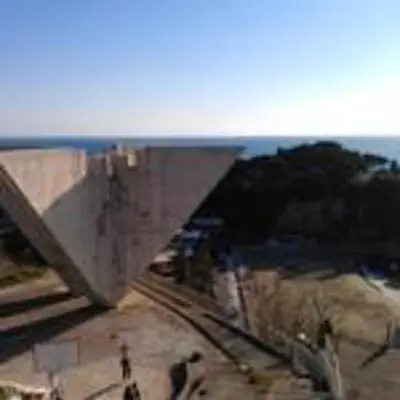 a group of people standing next to a building at Modern Studio with Sea View - Ulcinj - 25 m² - Balcony in Ulcinj