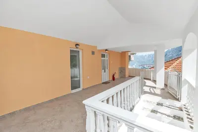 a view from the balcony of a house at Apartment Kalle in Kotor
