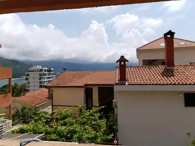 a view from the roof of a house at Apartment Senka in Budva