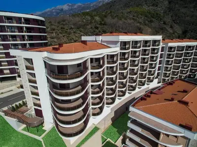 a rendering of a large apartment building at Apartment Anatolia Pekovic in Becici